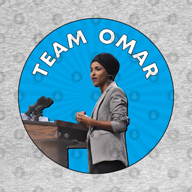 Ilhan Omar - Democrat Politician by Football from the Left